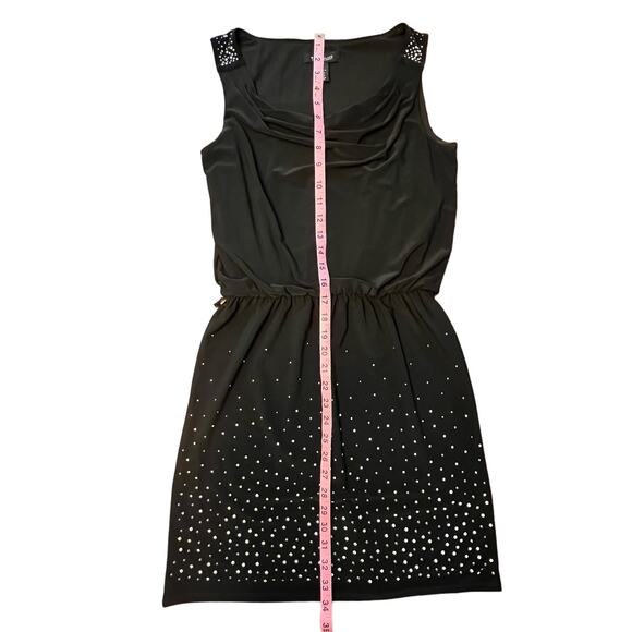 White House Black Market Black Sleeveless Studded Skirt Casual Dress Size XS - Picture 10 of 16